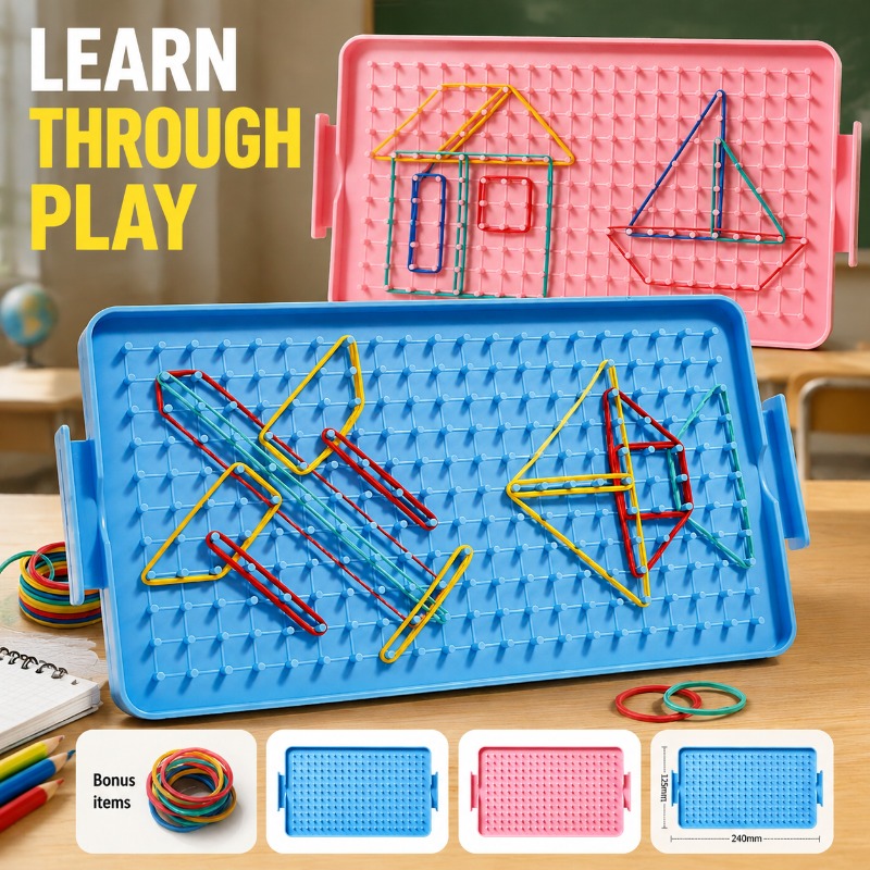 Math Manipulative Set - Set Alat Peraga Matematika Geoboard untuk