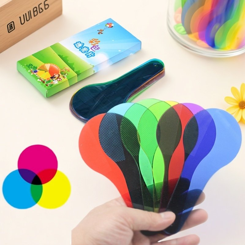 Science Kit Volcano - Lembar Warna Transparan Montessori Mainan Sensorik
