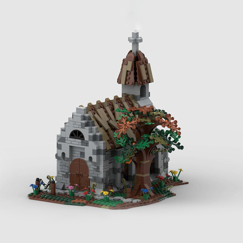 Kingdom Kids Education - 1130pcs MOC Village Church Castle Kingdoms