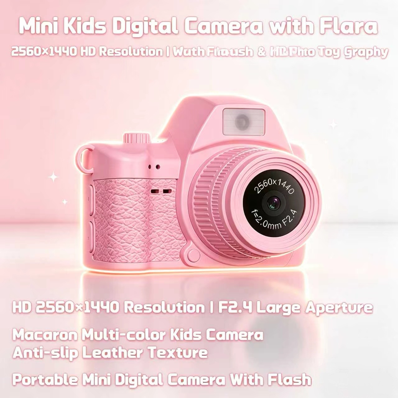 Kids Education News - Kamera Digital Anak Macaron Dengan Flash