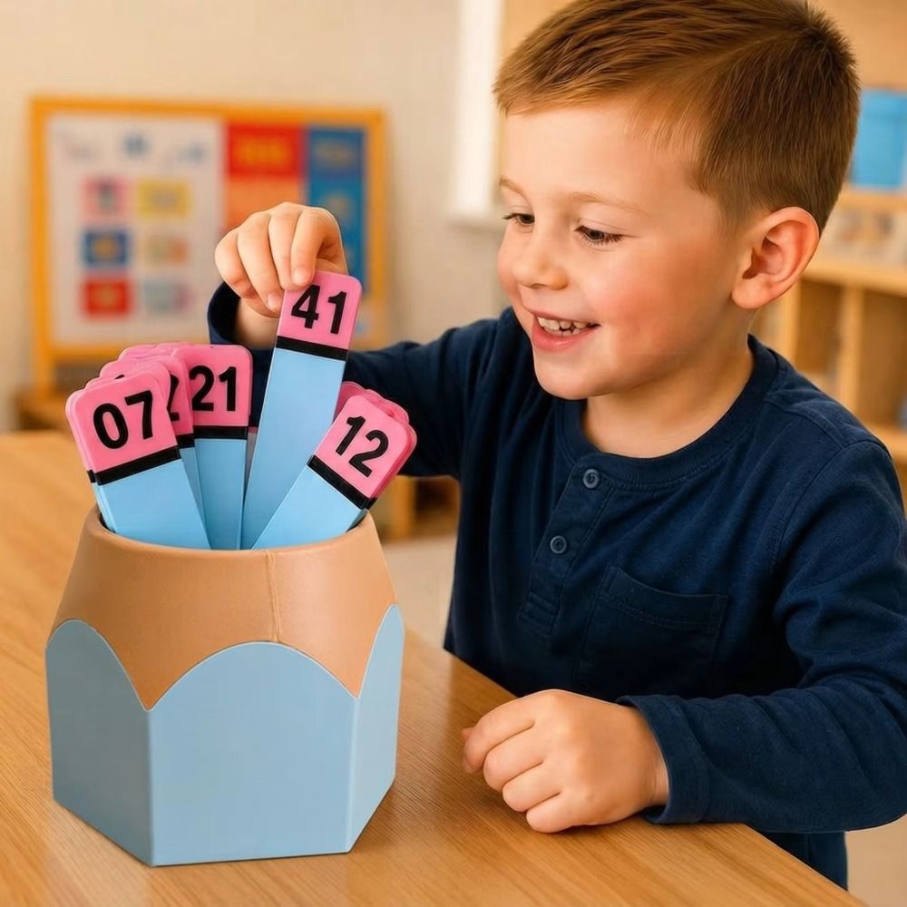 Math Manipulative Set - Papan Hitung yang Dapat Digunakan Kembali,