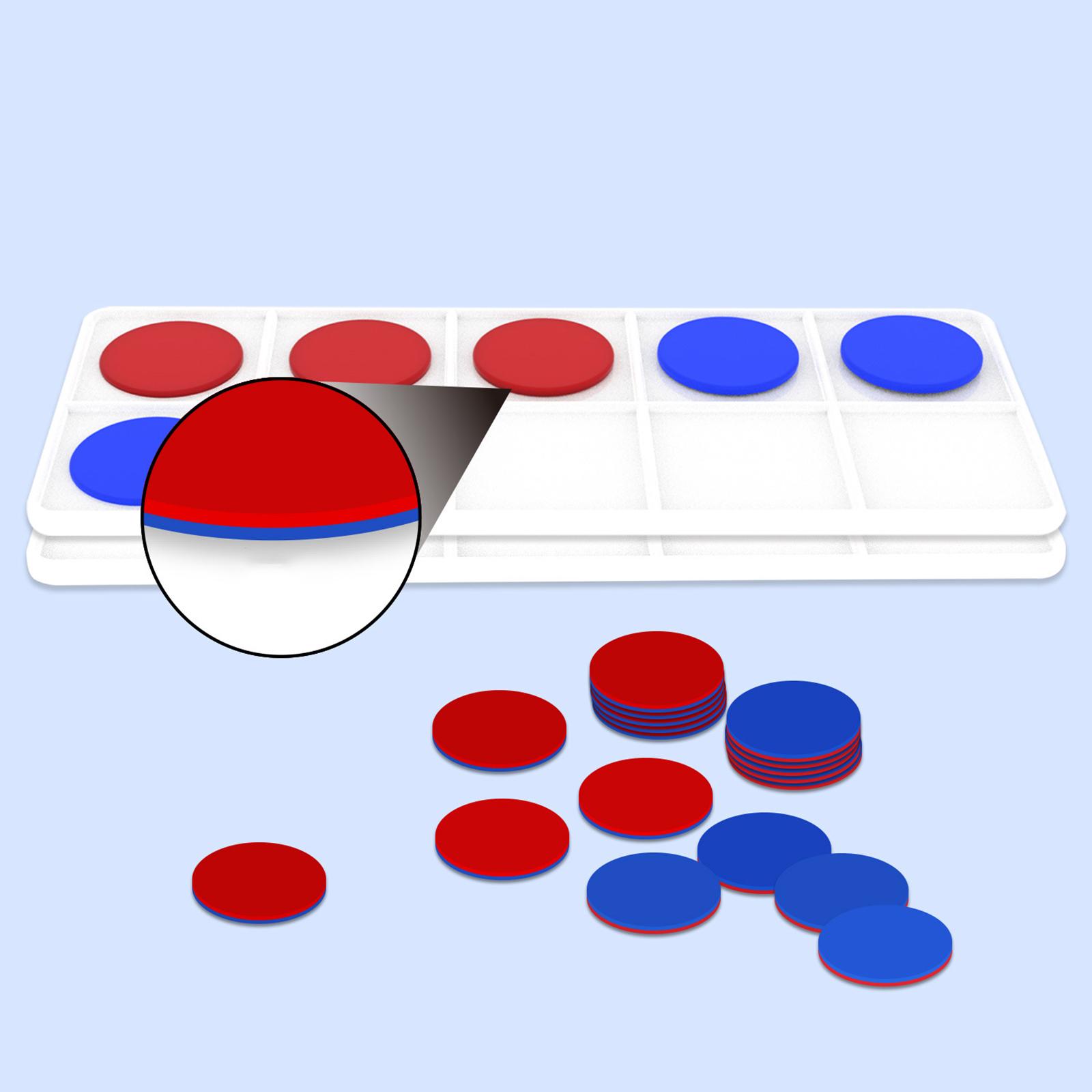 Math Manipulative Set - Set Sepuluh Bingkai Plastik Penghitung Permainan
