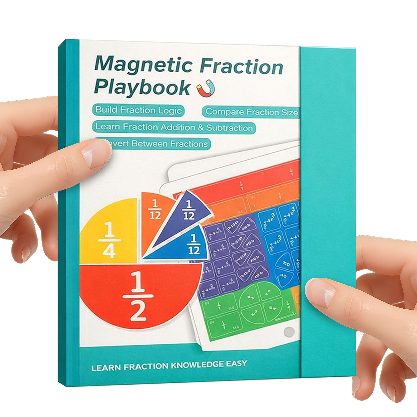 Math Manipulative Set - Alat Peraga Pembelajaran Pecahan, Buku Pecahan,