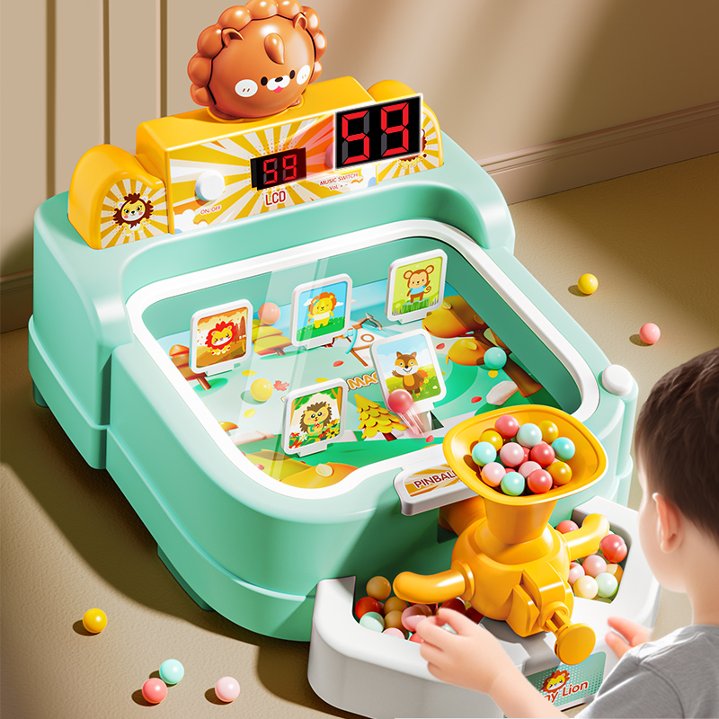 Kids Education Table - Mainan kelereng anak-anak, bola menembak LCD