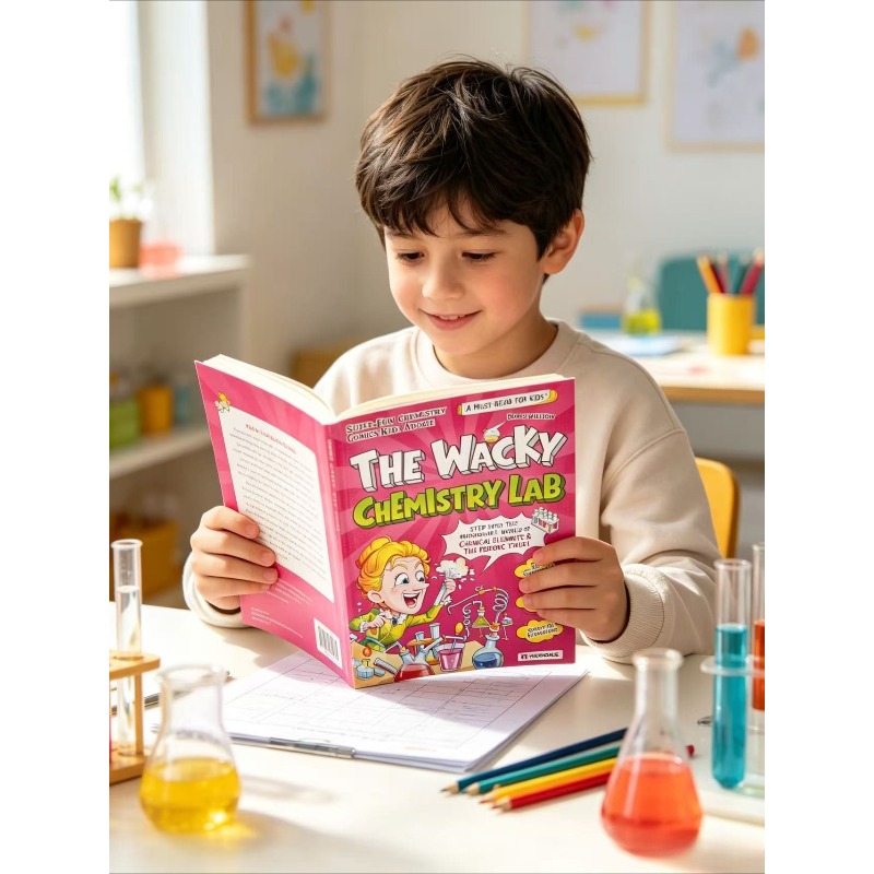 Kids Education Table - Buku Komik Sains Anak-anak The Wacky