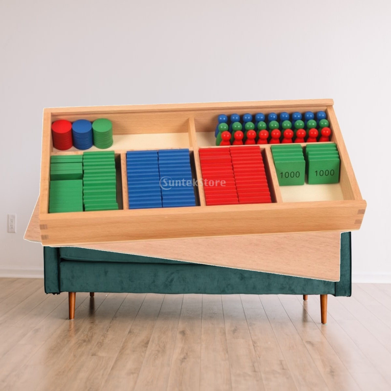 Math Manipulative Set - Blok Nilai Angka, Alat Permainan Matematika