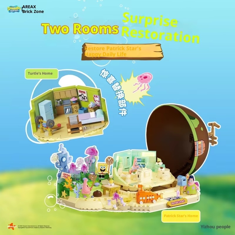 Set Blok Bangunan Spongebob Pa - Kids No Education ulasan dan harga