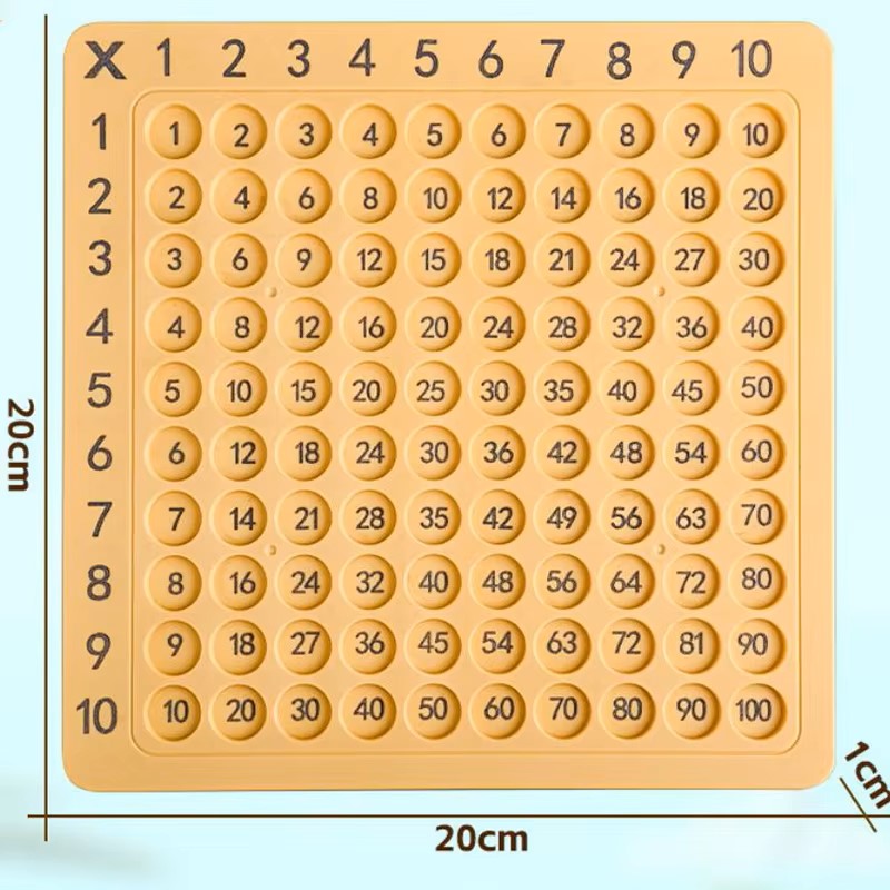 99 Papan Perkalian Montessori  - Kids Education Table ulasan dan harga