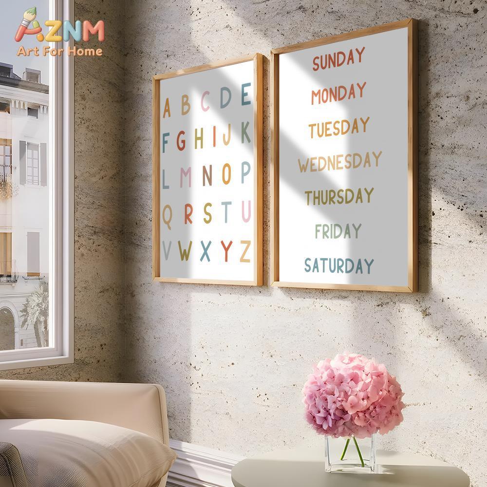 AZNM Seni Dinding Kanvas Tanpa - Kids No Education ulasan dan harga