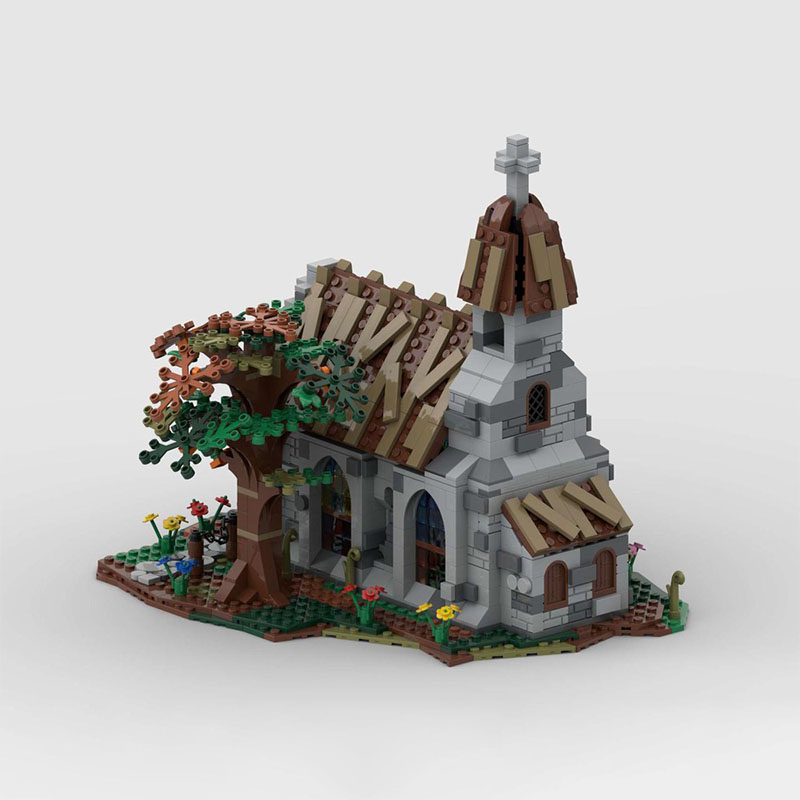 1130pcs MOC Village Church Cas - Kingdom Kids Education ulasan dan harga