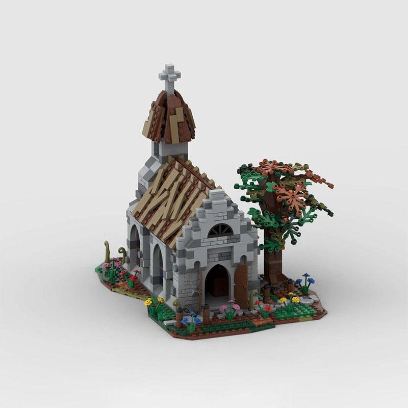 1130pcs MOC Village Church Cas - Kingdom Kids Education ulasan dan harga