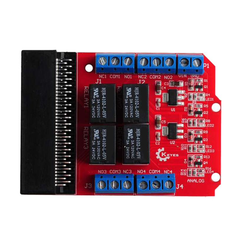 Modul Relay 4 Saluran Microbit - Kids Education Channel ulasan dan harga