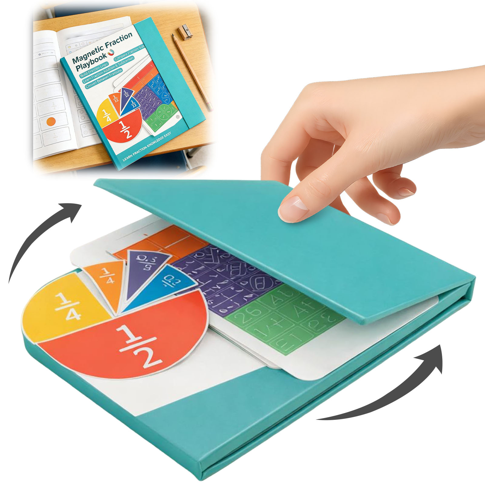 Buku Belajar Pecahan Magnetik  - Math Manipulative Set ulasan dan harga