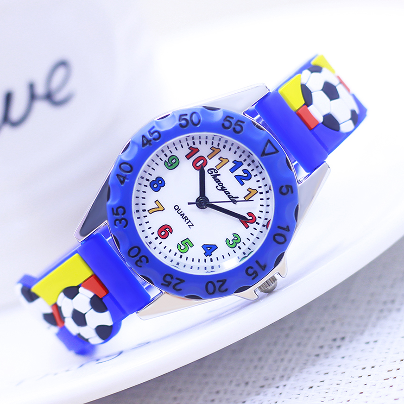 Jam tangan kuarsa sepak bola 3 - Kids Educational Watch ulasan dan harga