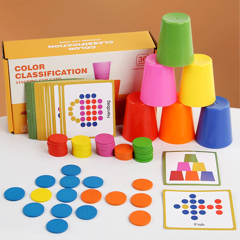 Permainan Cangkir Bertumpuk An - Kids Education Table ulasan dan harga