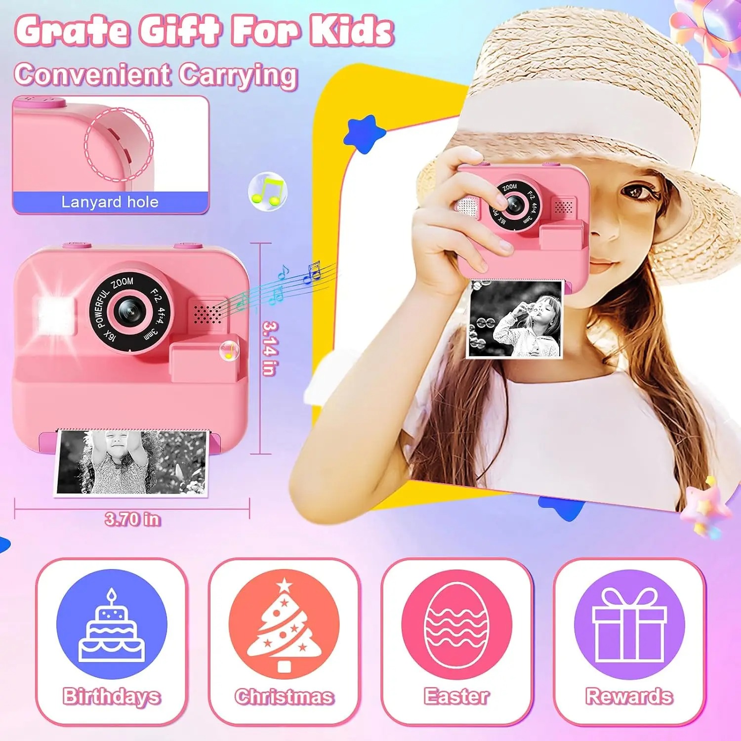 Kamera cetak instan anak-anak, - Kids Education News ulasan dan harga