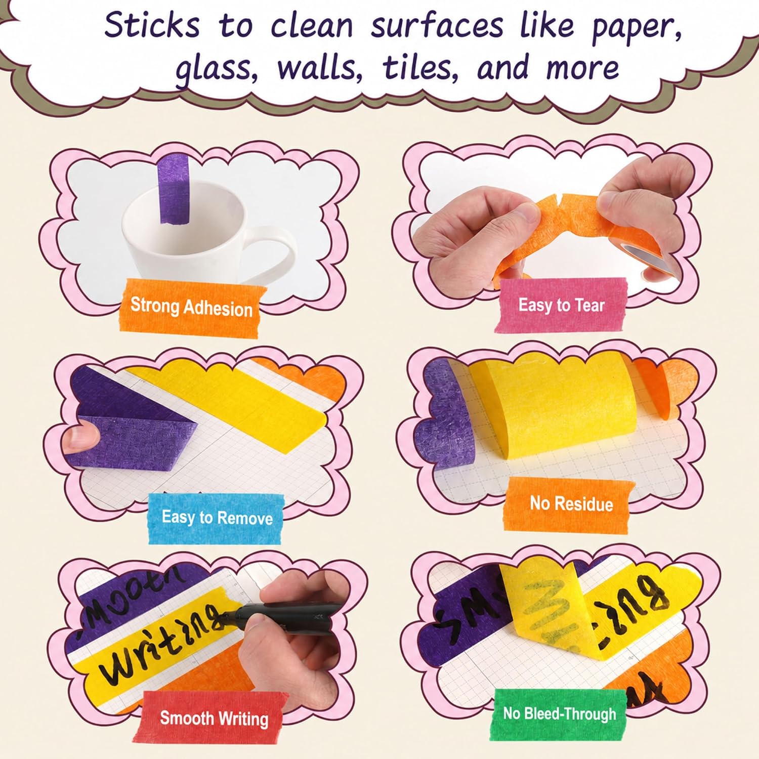 Pita Perekat 7 Warna, Pita Din - Kids Education Wallpaper ulasan dan harga