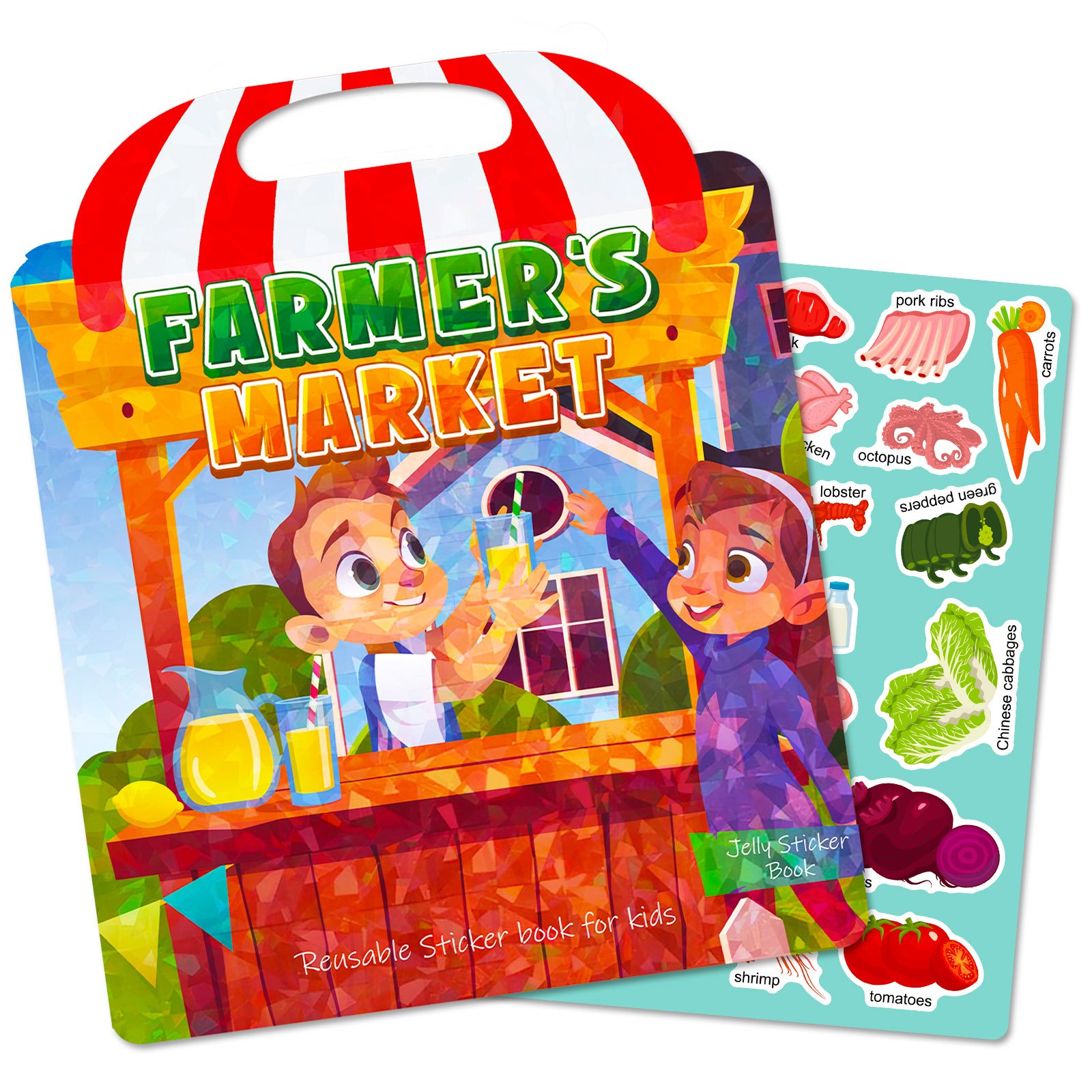 Mainan Stiker Tema Pasar Petan - Kids Education News ulasan dan harga