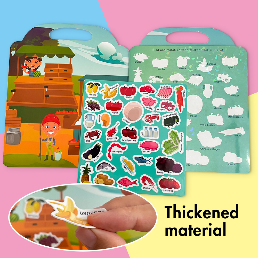 Mainan Stiker Tema Pasar Petan - Kids Education News ulasan dan harga